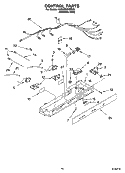 CONTROL PARTS Diagram and Parts List for 6GS5SHGXRS00  Whirlpool Refrigerator