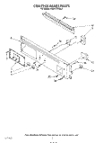 CONTROL PANEL Diagram and Parts List for KGBS146SBL0  KitchenAid Wall Oven