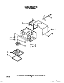 CABINET Diagram and Parts List for MS1650XW1  Whirlpool Microwave