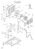 UNIT, LITERATURE Diagram and Parts List for RA123A0  Whirlpool Air Conditioner
