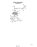 DOOR LOCK Diagram and Parts List for 2496^0A  Whirlpool Range