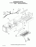 ICEMAKER PARTS Diagram and Parts List for KFXS25RYBL2  KitchenAid Refrigerator