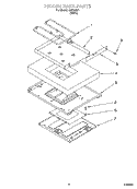 HIDDEN BAKE PARTS, MISCELLANEOUS PARTS Diagram and Parts List for GJP84801  Whirlpool Range