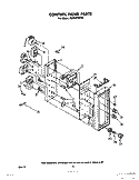 CONTROL PANEL Diagram and Parts List for RE963PXPT0  Whirlpool Range