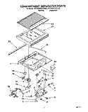 COMPARTMENT SEPARATOR Diagram and Parts List for RT20AKXZW00  Roper Refrigerator