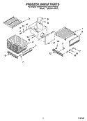 FREEZER SHELF Diagram and Parts List for KSSC42FKB00  KitchenAid Refrigerator