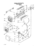 ICEMAKER, LIT/OPTIONAL Diagram and Parts List for 3XRA710  Whirlpool Refrigerator
