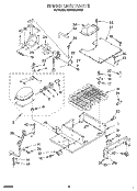 UPPER UNIT Diagram and Parts List for KSSS42DBW00  KitchenAid Refrigerator
