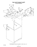 TOP AND CABINET , LITERATURE AND OPTIONAL Diagram and Parts List for GLA5580XSG2  Whirlpool Washer