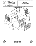 CABINET Diagram and Parts List for ACP602XP0  Whirlpool Air Conditioner