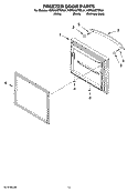 FREEZER DOOR PARTS Diagram and Parts List for KBFS20ETWH01  KitchenAid Refrigerator