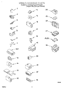 WIRING HARNESS Diagram and Parts List for 7LSC8244HQ0  Whirlpool Washer