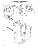 AIR FLOW AND CONTROL Diagram and Parts List for EHD192XKWR0  Whirlpool Refrigerator
