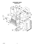 CONTAINER Diagram and Parts List for TU8150XTP1  Whirlpool Trash Compactor