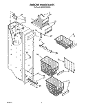 FREEZER LINER Diagram and Parts List for 6ED25DQXVW00  Whirlpool Refrigerator