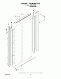 CABINET TRIM PARTS Diagram and Parts List for KSSC42FTS04  KitchenAid Refrigerator