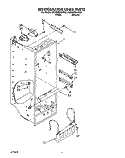 REFRIGERATOR LINER Diagram and Parts List for 8ED22DQXAN01  Whirlpool Refrigerator