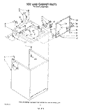 TOP AND CABINET , LITERATURE AND OPTIONAL Diagram and Parts List for LA5800XSW1  Whirlpool Washer