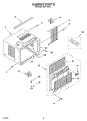 Part Location Diagram of 1184977 Whirlpool FRONT