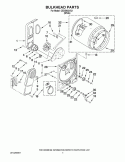 BULKHEAD PARTS Diagram and Parts List for CEDS832VQ1  Crosley Dryer