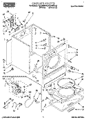 SECTION Diagram and Parts List for REL4636BL0  Roper Dryer