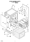 OVEN CHASSIS PARTS Diagram and Parts List for YKESC308LS0  KitchenAid Range