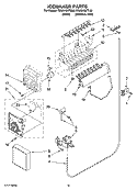 ICEMAKER PARTS, OPTIONAL PARTS (NOT INCLUDED) Diagram and Parts List for ED5NHGXTQ00  Whirlpool Refrigerator