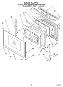 DOOR Diagram and Parts List for RF379LXKT0  Whirlpool Range