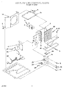 AIRFLOW AND CONTROL Diagram and Parts List for X10002G0  Roper Air Conditioner