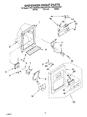 Part Location Diagram of 2220251W Whirlpool COVER-FRNT