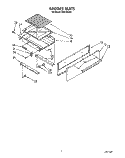 BROILER Diagram and Parts List for FGP320VL1  Whirlpool Range