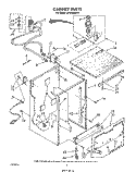 CABINET Diagram and Parts List for DP8350XVN1  Whirlpool Dishwasher