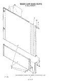 DOOR AND PANEL Diagram and Parts List for 4KUDI220T1  KitchenAid Dishwasher