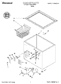 SECTION Diagram and Parts List for TCF0510EW01  Whirlpool Freezer