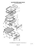 REFRIGERATOR SHELF Diagram and Parts List for 6ED22DWXTN00  Whirlpool Refrigerator