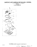 SURFACE UNIT KIT RCK 889-1 Diagram and Parts List for RS676PXL0  Whirlpool Range