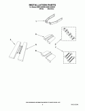 INSTALLATION PARTS Diagram and Parts List for IBMS1455WS0  Whirlpool Microwave