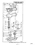 GEAR CASE Diagram and Parts List for CFA2500W6  Whirlpool Washer