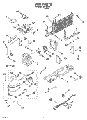 UNIT PARTS Diagram and Parts List for IST183300  Inglis Refrigerator