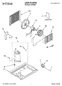 UNIT PARTS Diagram and Parts List for CA5WMS0  Crosley Air Conditioner