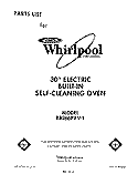 SECTION Diagram and Parts List for RB266PXV1  Whirlpool Wall Oven