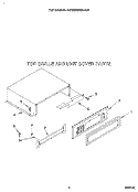TOP GRILLE AND UNIT COVER Diagram and Parts List for KSSS36MAX05  KitchenAid Refrigerator