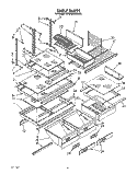SHELF, LIT/OPTIONAL Diagram and Parts List for KTRI18KWWH10  Whirlpool Refrigerator