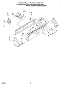 CONTROL PANEL Diagram and Parts List for CAP2772BN1  Whirlpool Washer