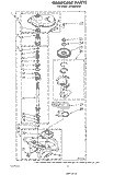 GEARCASE Diagram and Parts List for LA5580XSW2  Whirlpool Washer