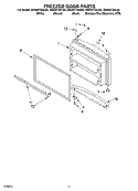 FREEZER DOOR PARTS Diagram and Parts List for GR2SHTXKL03  Whirlpool Refrigerator