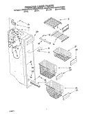 FREEZER LINER Diagram and Parts List for KSRS25CKWH02  KitchenAid Refrigerator