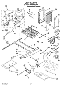UNIT PARTS Diagram and Parts List for 7GF6NFEXTY00  Whirlpool Refrigerator