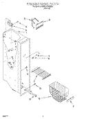 FREEZER LINER Diagram and Parts List for 4YED22PWDN02  Whirlpool Refrigerator
