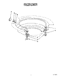 HEATER Diagram and Parts List for KUDS22HT1  KitchenAid Dishwasher